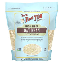 Каша з вівсяного висівок, Bob's Red Mill Oat Bran Hot Cereal, з високим вмістом клітковини, 1,13 кг