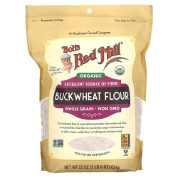 Гречане борошно цільнозернове органік, Bobs Red Mill Buckwheat Flour, 624 г