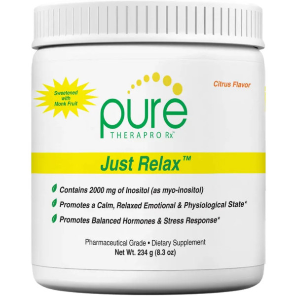 Підтримка настрою і гормонального балансу, Just Relax, PURE Therapro Rx, порошок, смак цитруса, 234 г