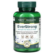 Підвищення сили для тіла та розуму, Purity Products EverStrong, 120 таблеток