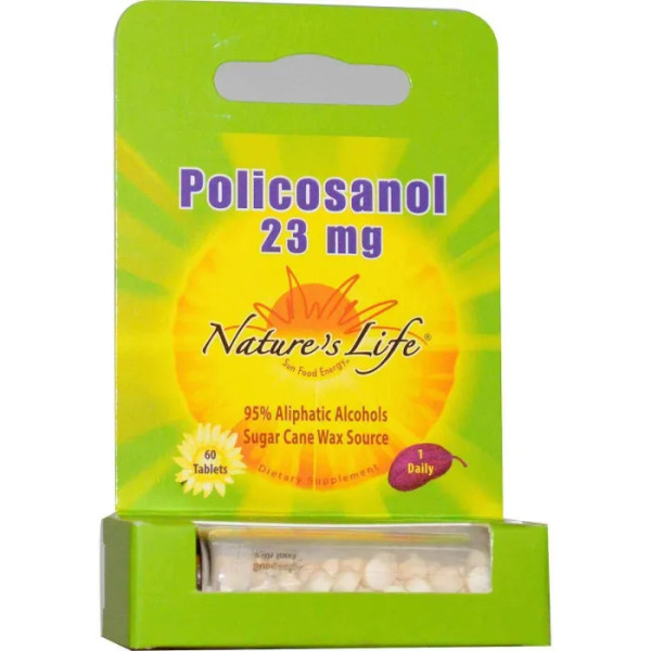 Полікозанол (Policosanol), Nature's Life, 23 мг, 60 таблеток