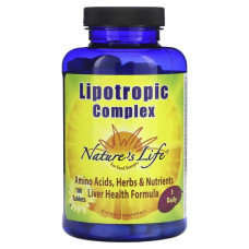 Липотропный комплекс, Nature's Life Lipotropic Complex, 180 таблеток