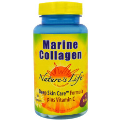 Морський коллаген, Natures Life, Marine Collagen, 60 капсул