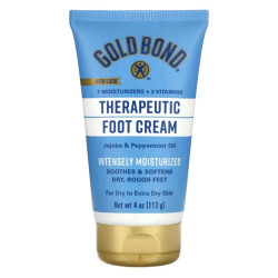Крем для ніг лікувальний з маслом жожоба та перцевою м'ятою, Gold Bond Therapeutic Foot Cream, 113 г