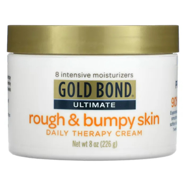 Крем для огрубілої шкіри, Daily Therapy Cream, Rough & Bumpy Skin, Gold Bond, Ultimate, для щоденної терапії, без ароматів, 226 г