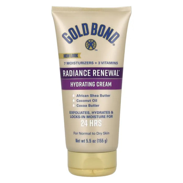 Крем для тіла, Body Treatment Cream, Gold Bond, Radiance Renewal, зволожуючий, 155 г