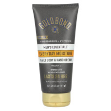 Крем для тіла та рук щоденний для чоловіків, Gold Bond Men's Essentials Daily Body & Hand Cream, для нормальної та сухої шкіри 184 г