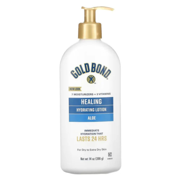 Лосьйон для тіла та рук, Healing Hydrating Lotion, Gold Bond, загоюючий, зволожуючий, з алое, 476 г