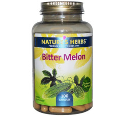 Екстракт гіркої дині, Nature's Herbs Bitter Melon, 100 капсул