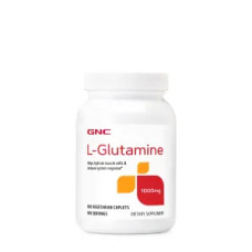 L-глутамін 1000 мг, L-Glutamine GNC, 100 вегетаріанських капсул