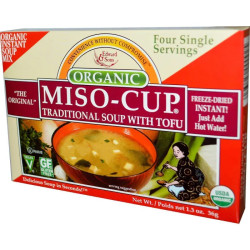 Суп місо з тофу (Organic), Edward & Sons Soup With Tofu, швидкого приготування, 4 порції по 9 г.