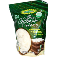 Кокосова стружка несолодка, Coconut Flakes Edward & Sons, органік, 200 г