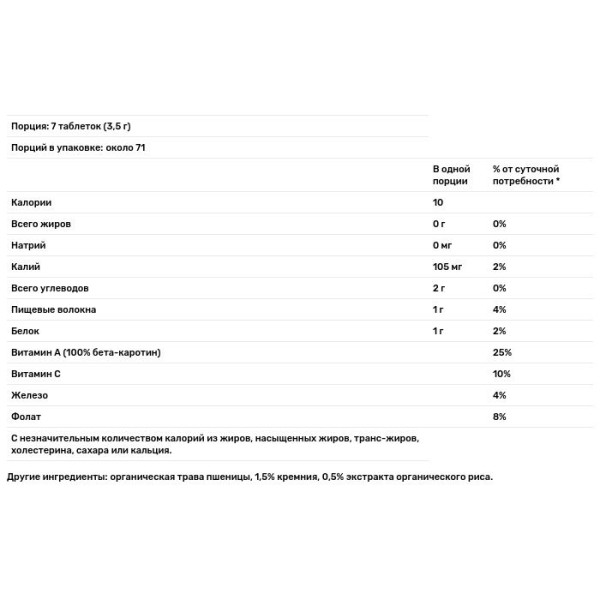 Пророщена пшениця, Wheat Grass, Pines International, 500 таблеток