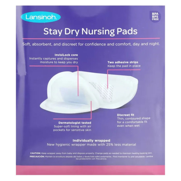 Прокладки для годування, Stay Dry Nursing Pads, Lansinoh, 200 шт