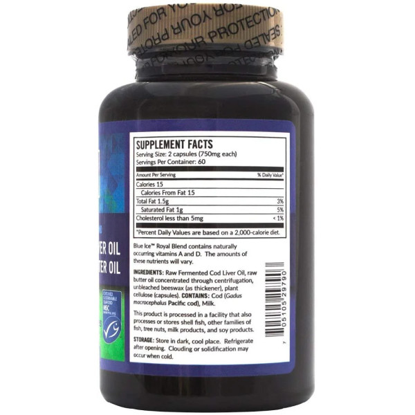 Олія печінки скату (Skate Liver Oil) + Олія печінки тріски (Cod Liver Oil), Green Pasture, ферментована, з вітамінами A і D, EPA, DHA, омега-жирними кислотамикомплект, 2 пляшки по 120 нежелатинових капсул