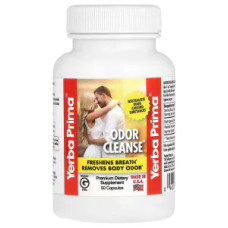 Свіжість дихання та тіла, Yerba Prima Odor Cleanse, 50 капсул