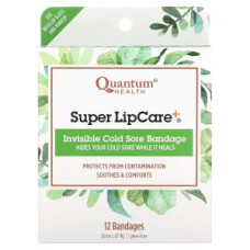Пластирі від герпесу на губах невидимі, Quantum Health Super LipCare, 12 пластирів