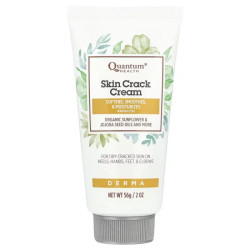 Крем от трещин на коже для пяток, рук, ступней и локтей, Quantum Health Skin Crack Cream, 56 г
