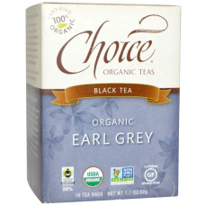 Чорний чай Ерл Грей, Choice Organic Teas Black Tea, Organic, 16 шт., 32 р.