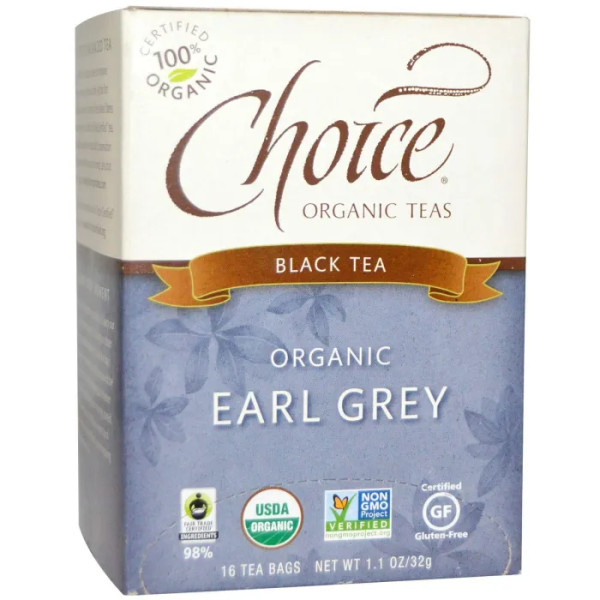 Чорний чай Сивий граф, Black Tea, Choice Organic Teas, органік, 16 шт., 32 г