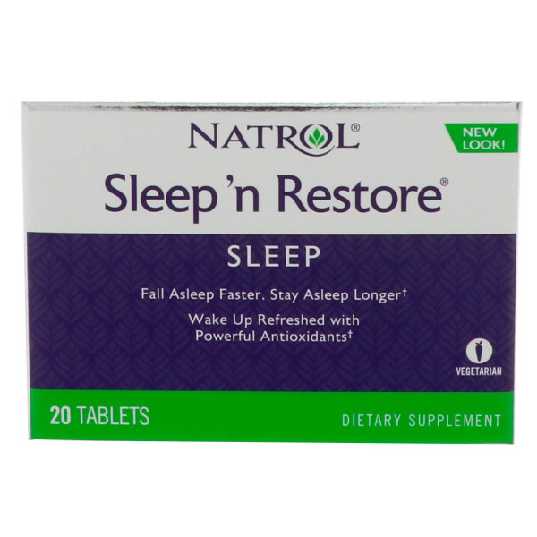 Здоровий сон, Sleep 'n Restore, Natrol, 20 таблеток
