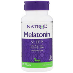 Мелатонин 3 мг, Natrol Melatonin, 120 таблеток