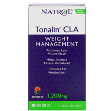 CLA, кон'югована лінолева кислота, Tonalin CLA Natrol, 60 капсул