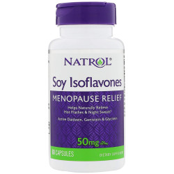 Соевые изофлавоны, Natrol Soy Isoflavones, 60 капсул