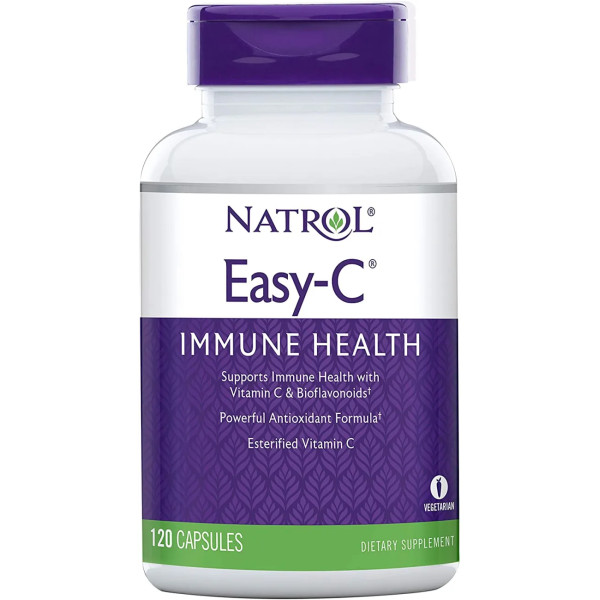 Вітамін C для імунітету, Easy-C, Natrol, 500 мг, 120 капсул