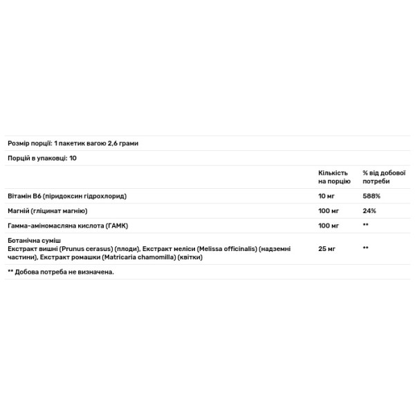 Поліпшення сну та відновлення, Sleep & Restore, Natrol, заспокійлива суміш для напоїв, без мелатоніну, смак вишні, 10 пакетиків (по 2,6 г кожен)