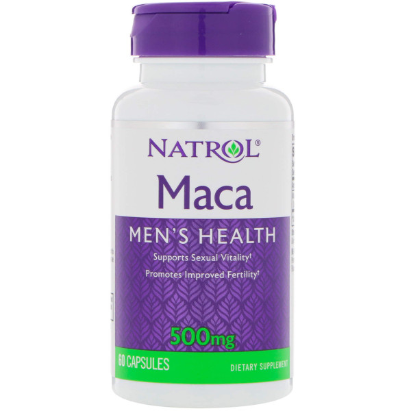 Мака перуанська (Maca), Natrol, 500 мг, 60 капсул