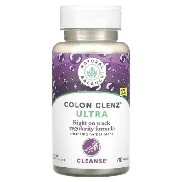 Очищення кишківника, Ultra Colon Clenz, Natural Balance, 60 вегетаріанських капсул