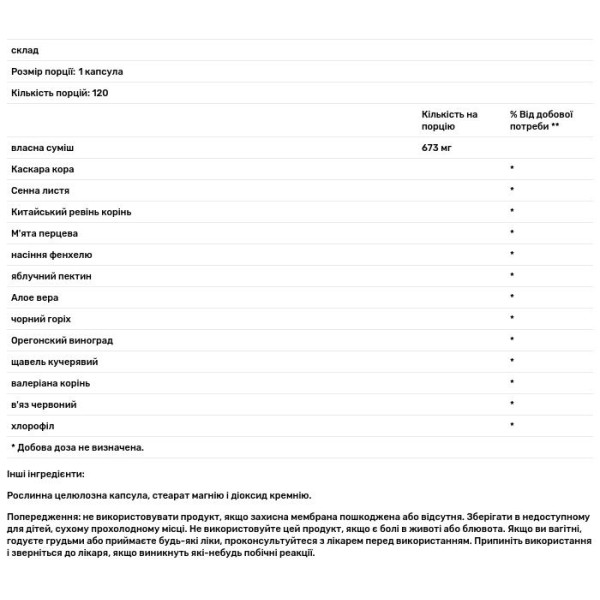 Очищення кишківника, Ultra Colon Clenz, Natural Balance, трав'яна суміш, 120 вегетаріанських капсул