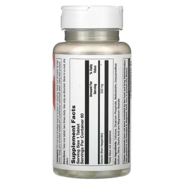 Здоров'я вен, Diosmin, Natural Balance, підтримка судинної системи, 500 мг, 60 таблеток