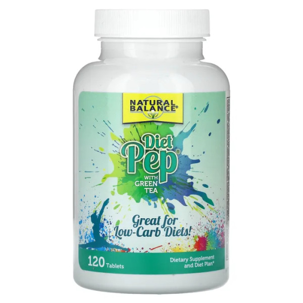 Засіб для схуднення, Diet Pep, Natural Balance, із зеленим чаєм, 120 таблеток