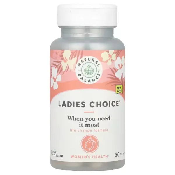 Формула для підтримки в період менопаузи, Ladies Choice, Natural Balance, 60 рослинних капсул