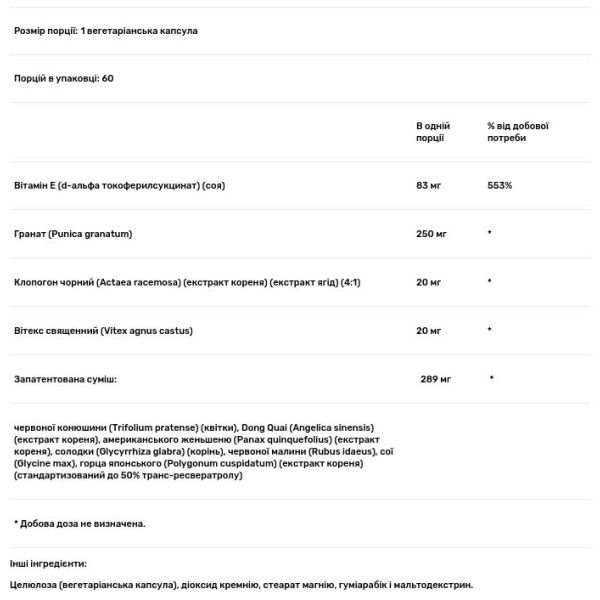 Формула для підтримки в період менопаузи, Ladies Choice, Natural Balance, 60 рослинних капсул