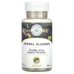 Підтримка здорового сну, мелатонін з валеріаною, Natural Balance Herbal Slumber, 60 вегетаріанських капсул