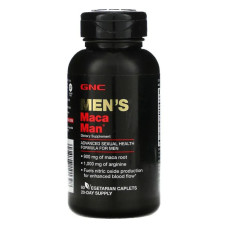Мака для чоловіків, GNC Men's Maca Man, 60 вегетаріанських каплет
