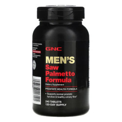 Со пальметто формула для здоровья простаты, GNC Men's Saw Palmetto Formula, 240 таблеток