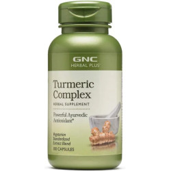 Куркумін комплекс Turmeric Complex GNC Herbal Plus, аюрведичний антиоксидант, 100 капсул