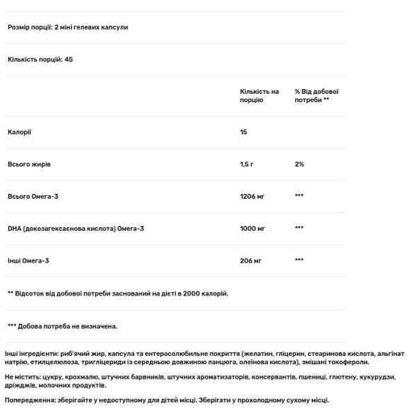Докозагексаєнова кислота (ДГК), Triple Strength DHA, GNC, 1000 мг, 90 міні гелевих капсул
