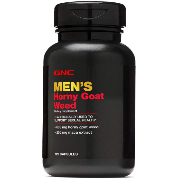 Горянка, сексуальне здоров'я, Horny Goat Weed, GNC, для чоловіків, 120 капсул