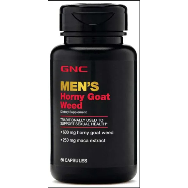 Горянка, сексуальне здоров'я, Horny Goat Weed, GNC, для чоловіків, 60 капсул