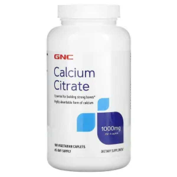 Цитрат кальцію, Calcium Citrate, GNC, 1000 мг, 180 вегетаріанських капсул