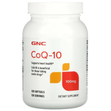 Коензим Q10 100 мг, GNC CoQ-10, 120 м'яких капсул