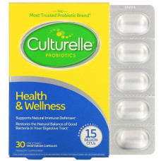 Пробіотики для травлення та імунітету 15 млрд, Probiotics Culturelle, 1 раз на день, 30 капсул