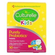 Пробіотик для дітей, Culturelle Purely Probiotics, від 1 року, без ароматизаторів, 50 разових пакетів по 1,5 г