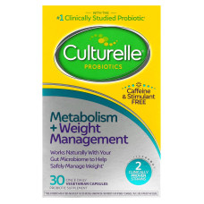 Пробіотики 12 млрд КУО для метаболізму та контролю ваги, Probiotics Metabolism + Weight Management Culturelle, 30 вегетаріанських капсул