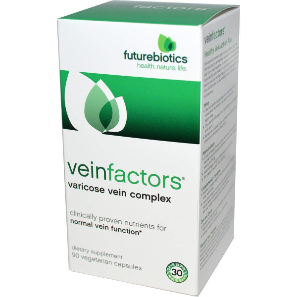 Комплекс від варикозу, VeinFactors, FutureBiotics, 90 капсул